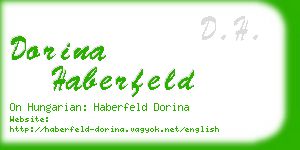 dorina haberfeld business card
